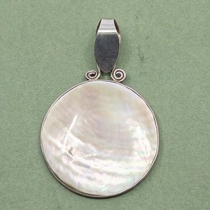 Sterling Silver and Mother of Pearl Pendant - NWOT